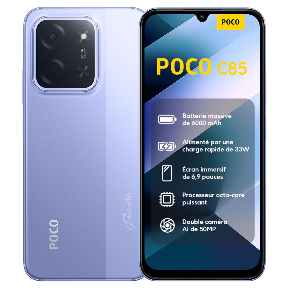 SMARTPHONE POCO C85 6,90  NFC 6GB/128GB PURPLE - miniatura 3