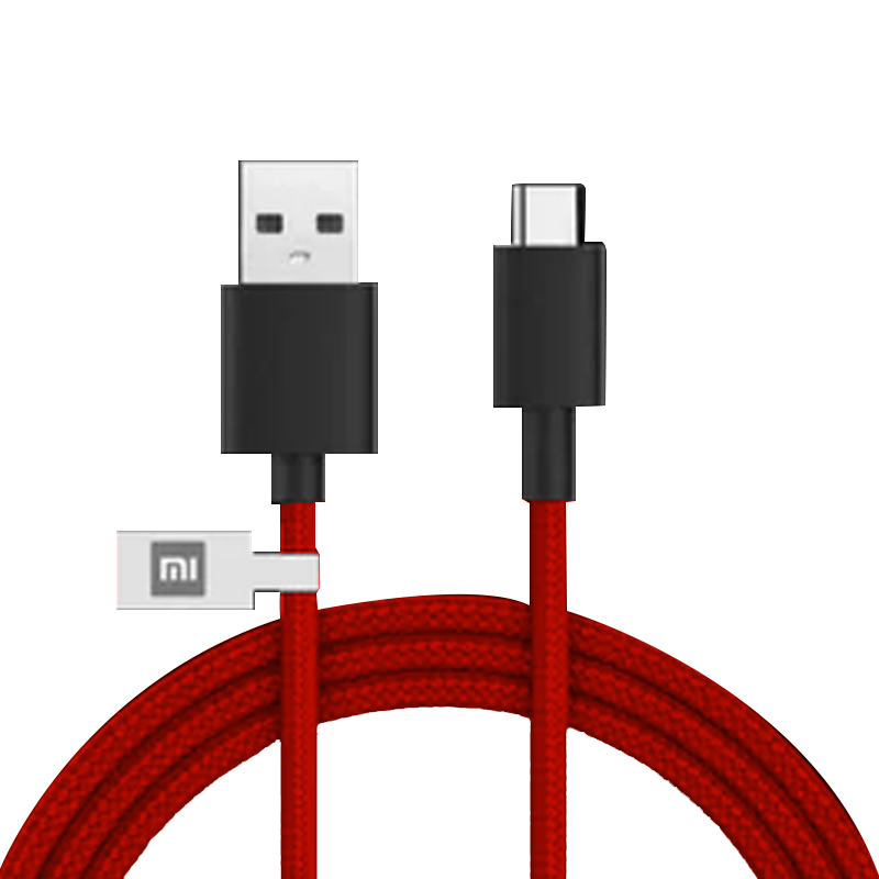 CABLE XIAOMI MI BRAIDED USB TYPE-C 100CM RED - miniatura 2