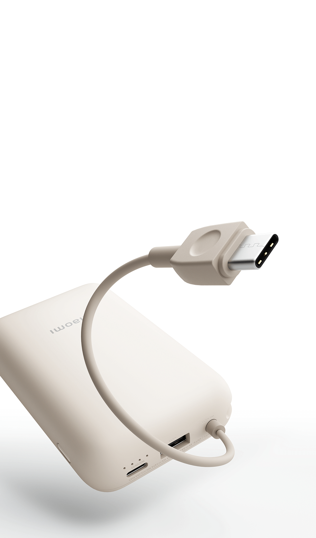 POWERBANK XIAOMI POWER BANK 10000MAH (INTEGRATED CABLE) TAN GL - miniatura 3